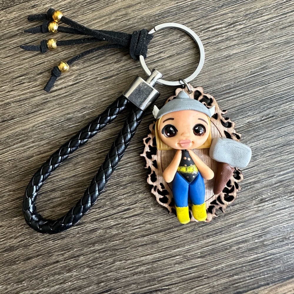 Thor keychain handmade/ superhero Thor keychain